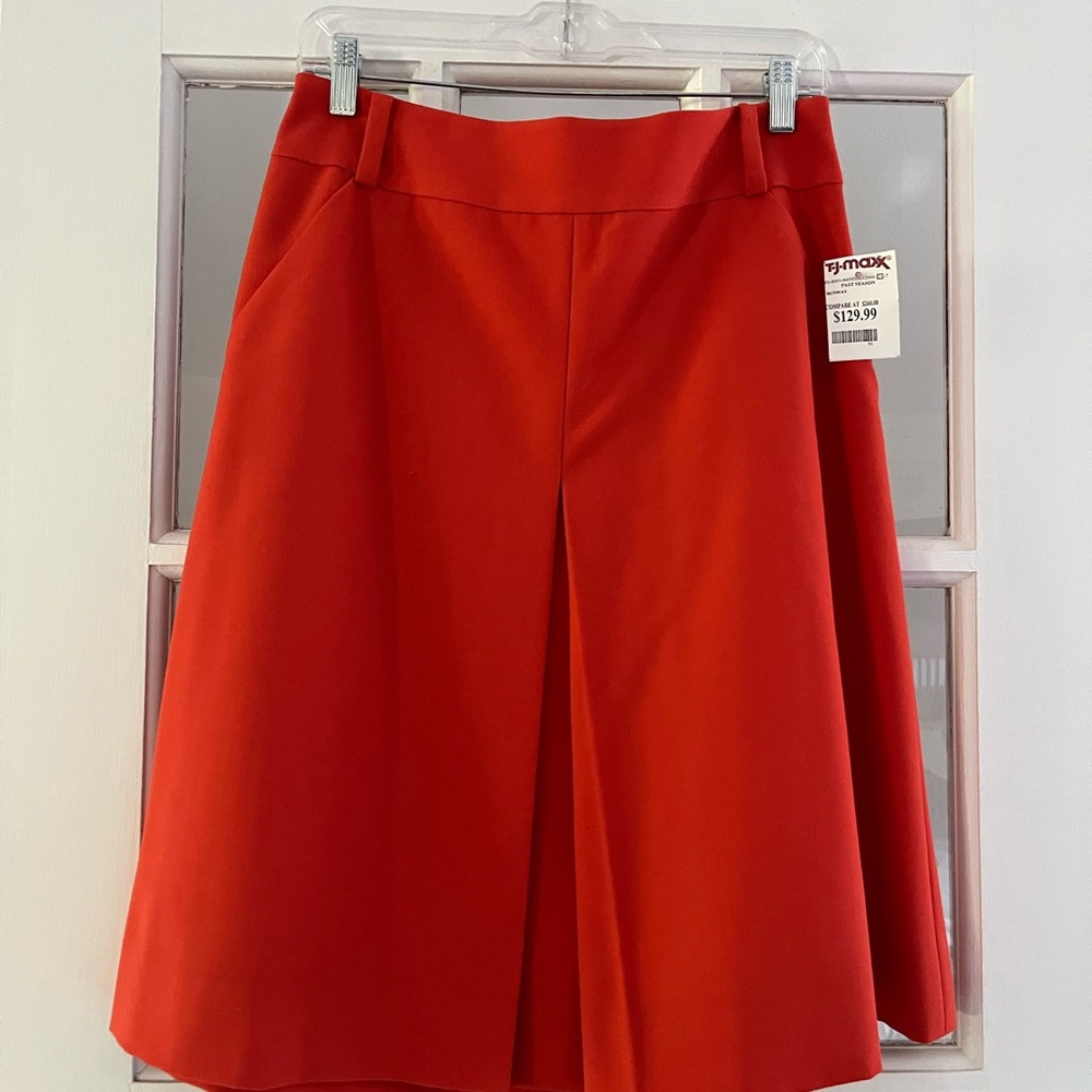 Kate Spade Red Midi A-Line Skirt